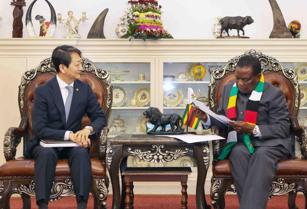 韓‧짐바브웨, 경제협력 논의…아프리카 첫 TIPF 체결 기대감 