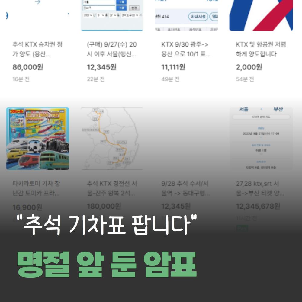 [Le Visual]“올해는 잠잠하나 했더니” 명절특수 노린 암표상 또 활개 