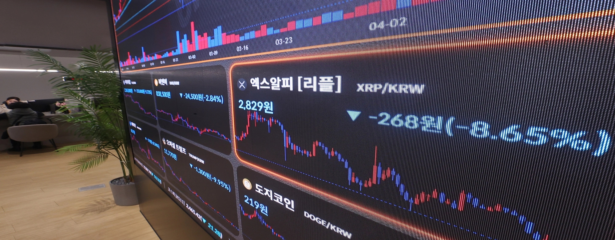 르데스크 - 2500원대 붕괴된 리플…비트코인도 1억1000만원 붕괴 위기
