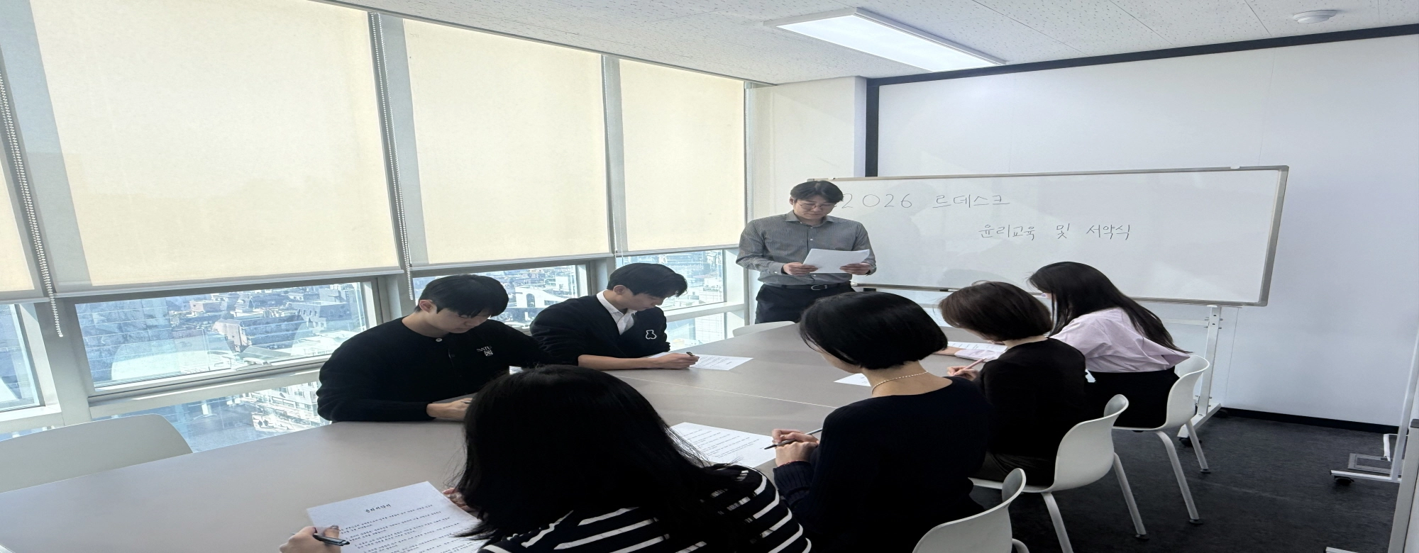 공익·공정 가치 되새긴 르데스크…기자 윤리교육 및 윤리서약식 개최 